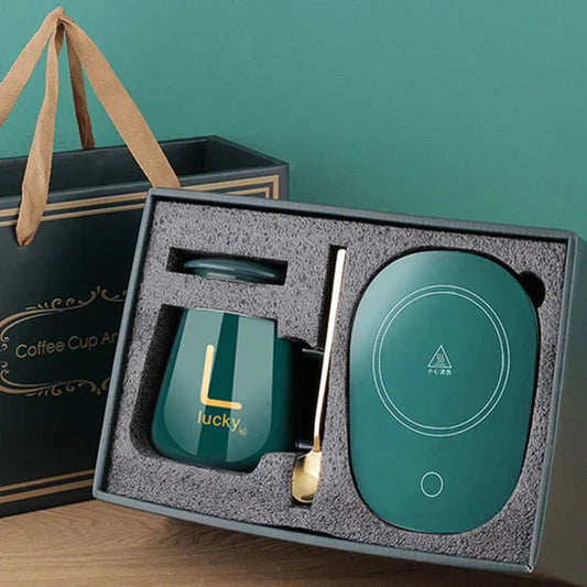 Electric Coffee Mug Warmer Set طقم سخان الكوب